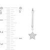 Thumbnail Image 3 of Enchanted Disney Tinker Bell 1/10 CT. T.W. Diamond Star Drop Earrings in Sterling Silver and 10K Gold