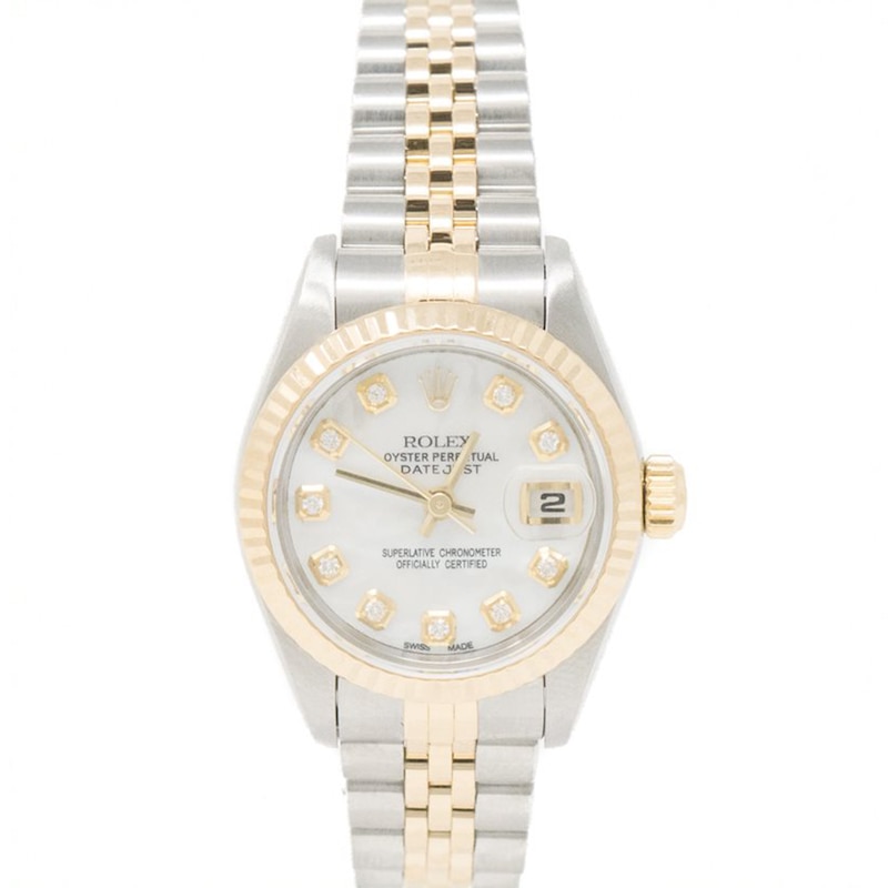 Previously Owned - Men's Rolex Datejust 36 1 CT. T.W. Diamond Two-Tone Automatic Watch (Model: 16233)
