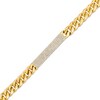 Thumbnail Image 1 of 1-1/2 CT.T.W. Diamond ID Curb Chain Bracelet in 10K Gold - 8.5"