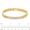 Thumbnail Image 4 of 1-1/2 CT.T.W. Diamond ID Curb Chain Bracelet in 10K Gold - 8.5"
