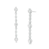 Thumbnail Image 1 of 1 CT. T.W. Certified Lab-Grown Diamond Bubbles Linear Drop Earrings in 14K White Gold (F/SI2)