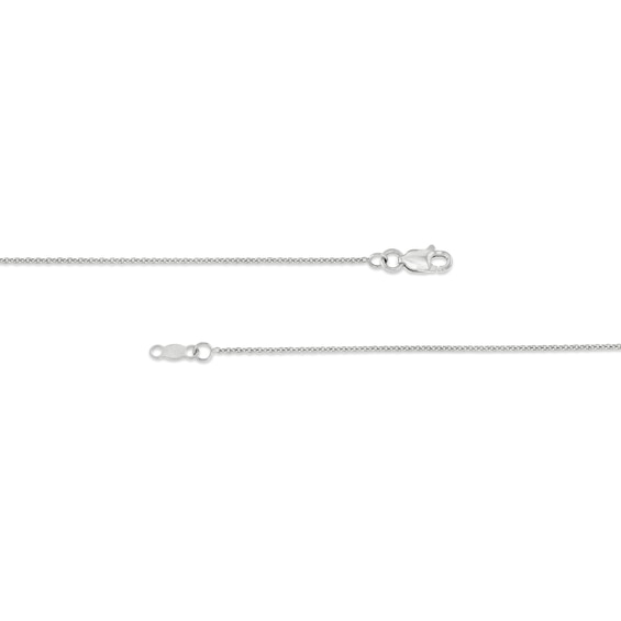 The Kindred Links from Vera Wang Love Collection 1/8 CT. T.w. Diamond Paper Clip Link Drop Pendant in Sterling Silver