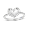 Thumbnail Image 1 of The Kindred Heart from Vera Wang Love Collection 1/6 CT. T.W. Diamond Layered Heart Ring in Sterling Silver