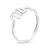 Thumbnail Image 2 of Cursive "Mrs" Stackable Band in 10K White Gold