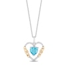 Thumbnail Image 1 of Collector's Edition Enchanted Disney Brave 10th Anniversary Swiss Blue Topaz and Diamond Pendant in Sterling Silver