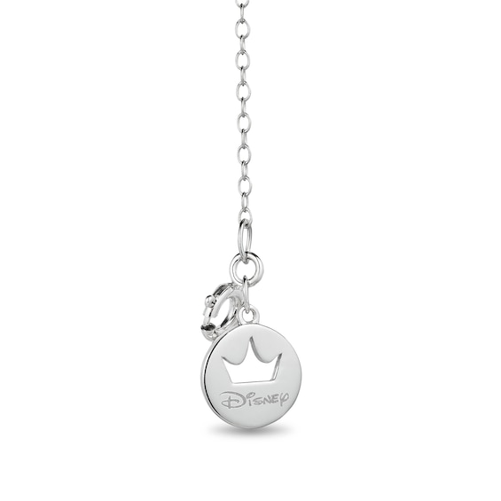 Collector's Edition Enchanted Disney Brave 10th Anniversary Swiss Blue Topaz and Diamond Pendant in Sterling Silver