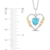 Thumbnail Image 3 of Collector's Edition Enchanted Disney Brave 10th Anniversary Swiss Blue Topaz and Diamond Pendant in Sterling Silver