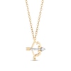 Thumbnail Image 0 of Collector's Edition Enchanted Disney Brave 10th Anniversary 1/10 CT. T.W. Diamond Bow and Arrow Pendant in 10K Gold