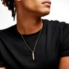 Thumbnail Image 2 of Men's 1/5 CT. T.W. Diamond Vertical Bar Pendant in 10K Gold - 22&quot;