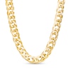 Thumbnail Image 1 of Italian Gold 2.5mm Double Flat Link Necklace in Hollow 14K Gold