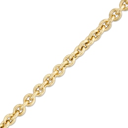 Made in Italy 3.0mm Hollow Rolo Chain Link Bracelet in 14K Gold - 7.5&quot;