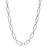 Thumbnail Image 1 of The Kindred Links from Vera Wang Love Collection 1/4 CT. T.W. Diamond Paper Clip Link Necklace in Sterling Silver – 19"