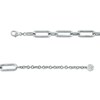 Thumbnail Image 3 of The Kindred Links from Vera Wang Love Collection 1/4 CT. T.W. Diamond Paper Clip Link Necklace in Sterling Silver – 19"