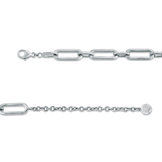 The Kindred Links from Vera Wang Love Collection 1/4 CT. T.w. Diamond Paper Clip Link Necklace in Sterling Silver â 19"