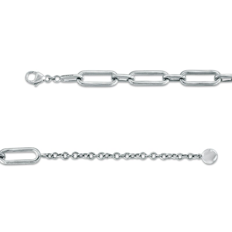 Main Image 3 of The Kindred Links from Vera Wang Love Collection 1/4 CT. T.W. Diamond Paper Clip Link Necklace in Sterling Silver – 19"