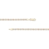 Thumbnail Image 3 of 2.3mm Diamond-Cut Valentino Chain Necklace in Solid 14K Tri-Tone Gold - 18"