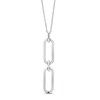 Thumbnail Image 4 of The Kindred Links from Vera Wang Love Collection 1/2 CT. T.W. Diamond Paper Clip Link Pendant in Sterling Silver – 19"