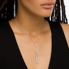Thumbnail Image 2 of The Kindred Links from Vera Wang Love Collection 1 CT. T.W. Diamond Paper Clip Link Pendant in Sterling Silver – 19"