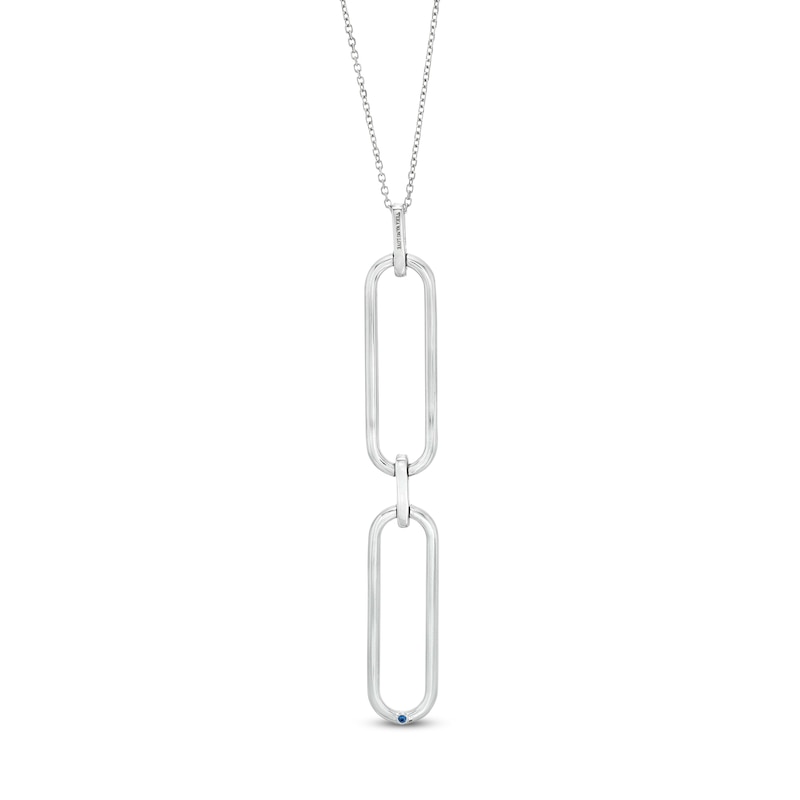 Main Image 4 of The Kindred Links from Vera Wang Love Collection 1 CT. T.W. Diamond Paper Clip Link Pendant in Sterling Silver – 19"