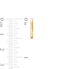 Thumbnail Image 2 of Men 10.0mm Oval Tube Hoop Earrings in 10K Gold