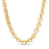 Thumbnail Image 1 of Italian Gold 3.0mm Rolo Chain Link Necklace in Hollow 14K Gold