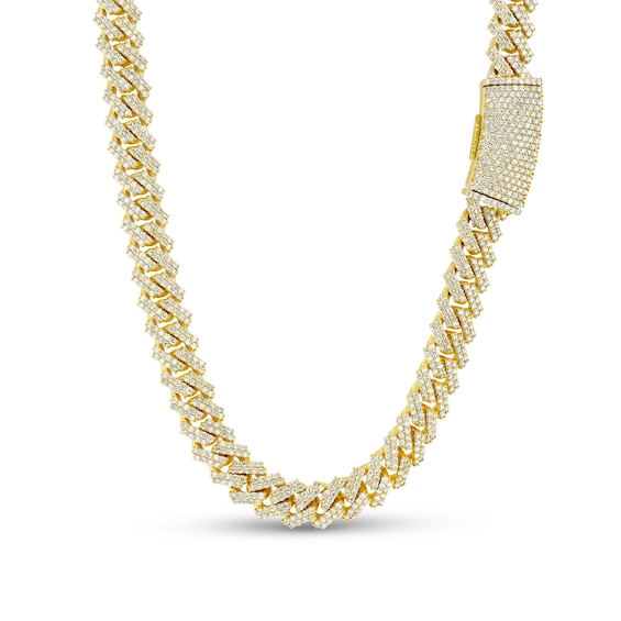 Men's 19-5/8 CT. T.w. Diamond Cuban Link Chain Necklace in 14K Gold â 24"