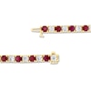 Thumbnail Image 3 of Ruby and 2-1/2 CT. T.W. Diamond Alternating Line Bracelet in 14K Gold