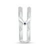 Thumbnail Image 4 of Vera Wang Love Collection 1/2 CT. T.W. Diamond Double Row Twist Solitaire Enhancer in 14K White Gold