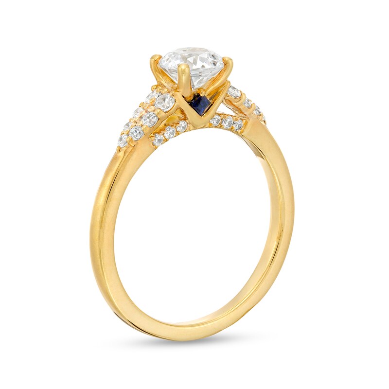 Main Image 3 of Vera Wang Love Collection 1 CT. T.W. Diamond Split Shank Engagement Ring in 14K Gold