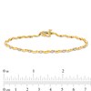 Thumbnail Image 4 of 1/2 CT. T.W. Diamond Alternating Wave Link Line Bracelet in 10K Gold - 7.5"