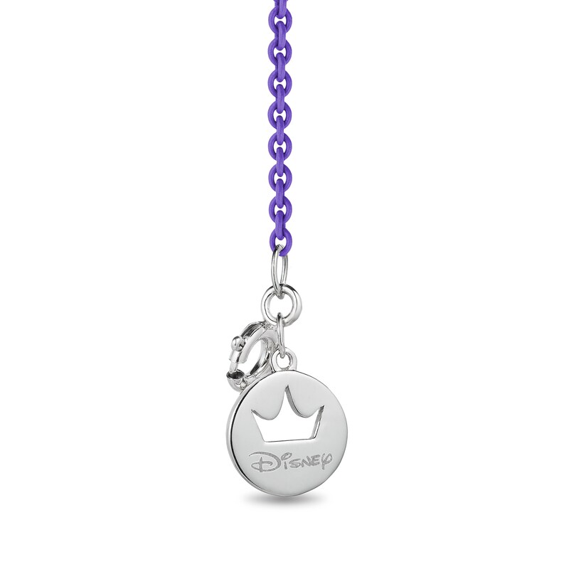 Main Image 2 of Enchanted Disney Ariel Amethyst and Diamond Accent Seashell Necklace in Sterling Silver