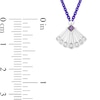 Thumbnail Image 3 of Enchanted Disney Ariel Amethyst and Diamond Accent Seashell Necklace in Sterling Silver