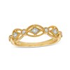 Thumbnail Image 1 of 1/8 CT. T.W. Diamond Seven Stone Art Deco Ring in 10K Gold