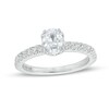Thumbnail Image 1 of Vera Wang Love Collection 1 CT. T.W. Oval Diamond Engagement Ring in 14K White Gold