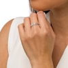 Thumbnail Image 2 of 1/6 CT. T.W. Diamond Cursive "Mrs" Ring in Sterling Silver