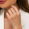Thumbnail Image 2 of 1/4 CT. T.W. Diamond Cursive "mine" Ring in Sterling Silver