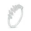 Thumbnail Image 3 of 1/4 CT. T.W. Diamond Cursive "mine" Ring in Sterling Silver