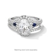 Thumbnail Image 5 of Vera Wang Love Collection 2 CT. T.W. Certified Oval Diamond Frame Engagement Ring in 14K White Gold (I/SI2)