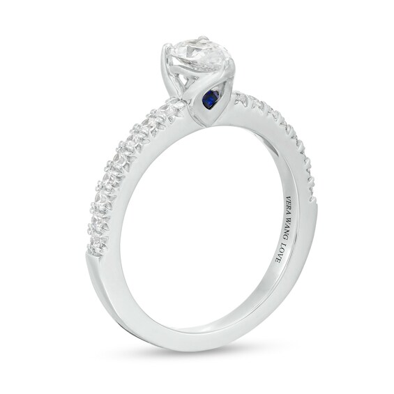 Vera Wang Love Collection 3/4 CT. T.w. Pear-Shaped Diamond Engagement Ring in 14K White Gold