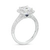 Thumbnail Image 3 of Vera Wang Love Collection 2 CT. T.W. Certified Princess-Cut Diamond Frame Engagement Ring in 14K White Gold (I/SI2)
