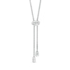 Thumbnail Image 3 of The Kindred Links from Vera Wang Love Collection Blue Sapphire Bolo Bracelet in Sterling Silver – 8.5"