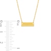 Thumbnail Image 3 of Bar Necklace in 14K Gold