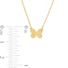 Thumbnail Image 3 of Dainty Butterfly Necklace in 14K Gold