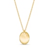 Thumbnail Image 1 of Engravable Oval Necklace in 14K Gold