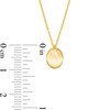 Thumbnail Image 3 of Engravable Oval Necklace in 14K Gold