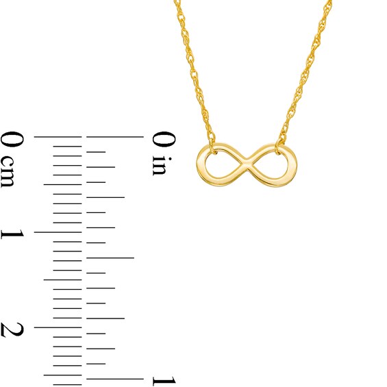 Infinity Loop Necklace in 14K Gold
