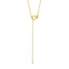 Thumbnail Image 3 of Small and Large Interlocking Hearts Necklace in 14K Gold