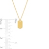 Thumbnail Image 3 of Engravable Dog Tag Pendant in 14K Gold