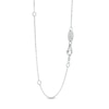 Thumbnail Image 4 of The Kindred Links from Vera Wang Love Collection Blue Sapphire Paper Clip Link Pendant in Sterling Silver – 19"