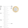 Thumbnail Image 3 of 1/2 CT. T.W. Multi-Diamond Frame Vintage-Style Stud Earrings in 10K Gold
